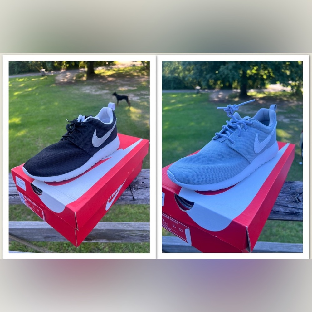 Lot of 2 Nike Roshe Run Sneakers 7y